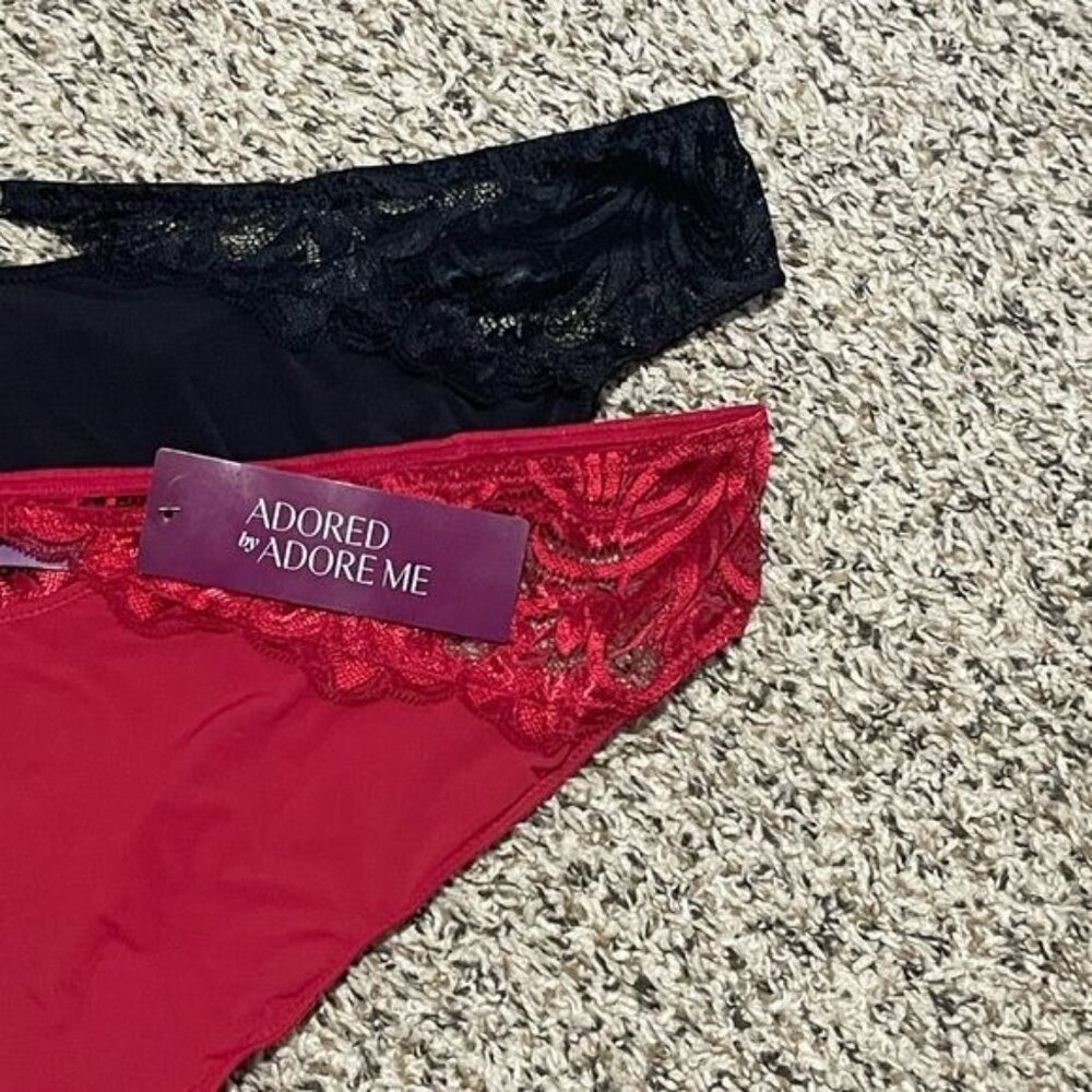 Adored by Adore Me Women’s Layla Thong Underwear, 2-Pack Size 3X | New - Picture 3 of 9